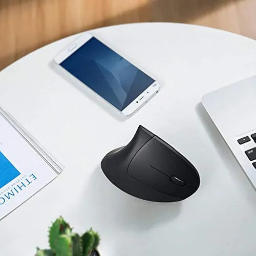 Mouse Vertical Silencioso – Wireless Dual Mode, 2400 DPI