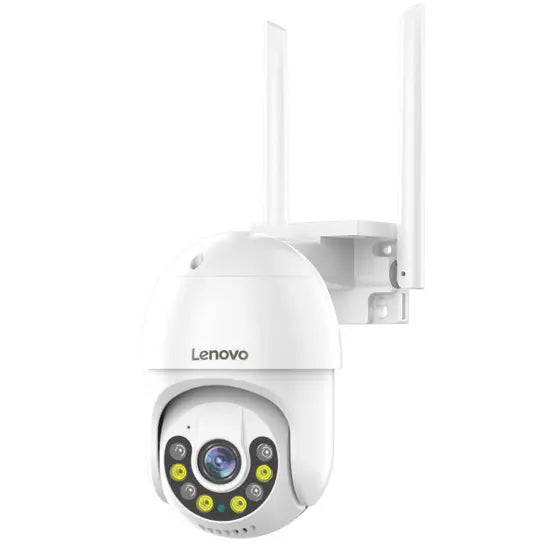 Câmera de Segurança Lenovo 5MP Wi-Fi PTZ – Zoom Digital 5x, Rastreamento Automático, ONVIF, Vigilância Externa