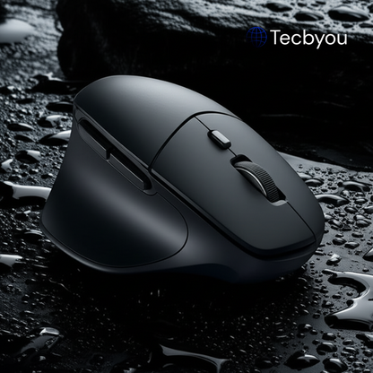 Mouse Vertical Silencioso – Wireless Dual Mode, 2400 DPI