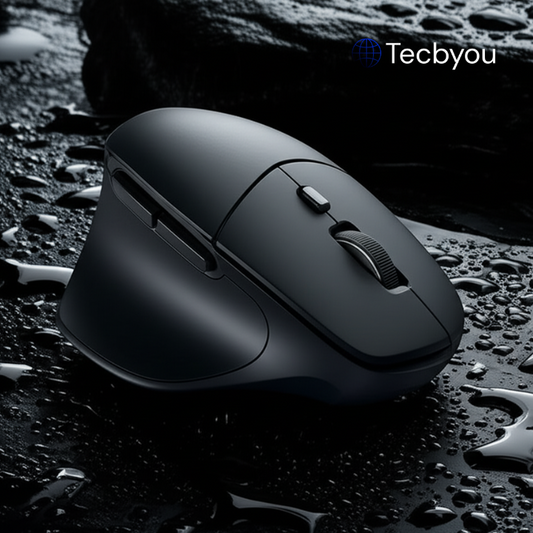 Mouse Vertical Silencioso – Wireless Dual Mode, 2400 DPI