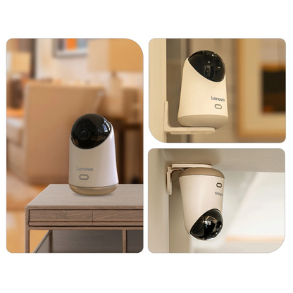 Câmera Lenovo Baby Monitor 5MP – Wi-Fi, Visão Noturna em Cores, Detecção de Movimento, Ideal para Quarto de Bebê