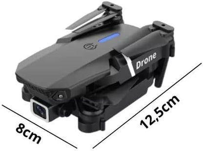 Drone Dobrável E88 com Câmera 4K Wi-Fi – Controle Remoto, FPV ao Vivo, Estabilizador de Altura, Brinquedo Profissional para Crianças e Adultos