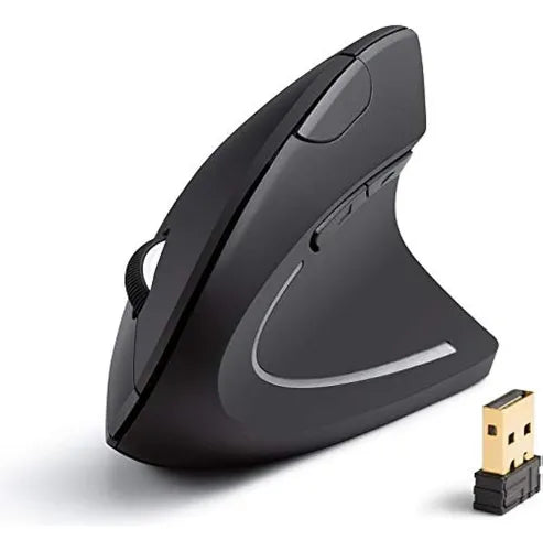 Mouse Vertical Silencioso – Wireless Dual Mode, 2400 DPI